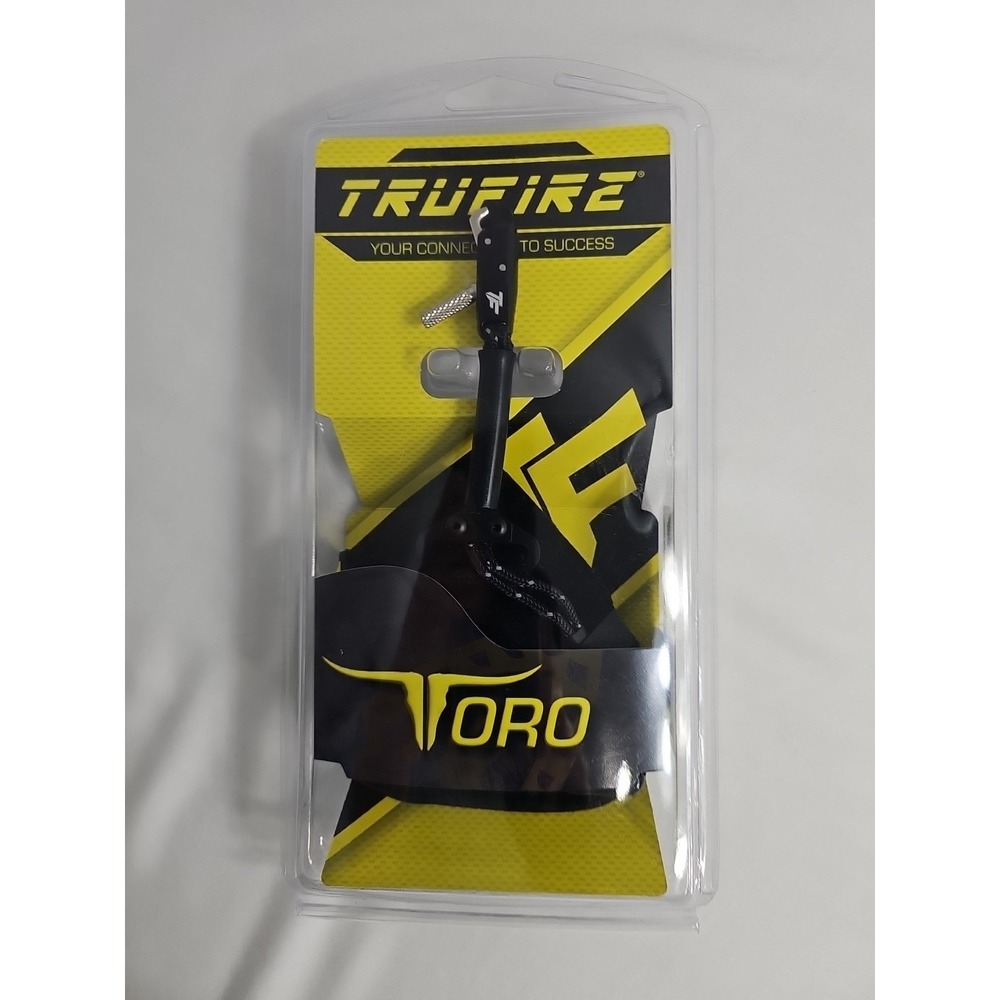 TruFire Toro Black With Wrist Strap Single Caliper Release Aid